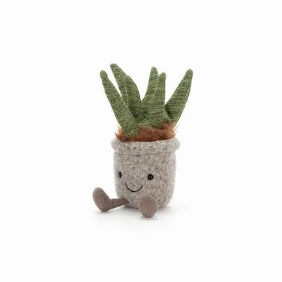 Jellycat Silly Succulent Aloe UK | 36150NXOD